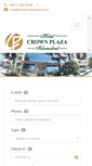 Mobile Screenshot of hotelcrownplaza.com